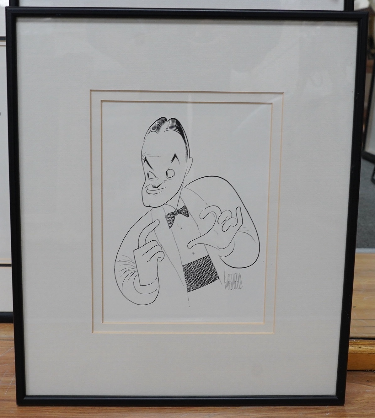 After Al Hirschfeld (1903-2003), four lithographs, including Bob Hope and Maurice Chevalier, each signed in plate, 25 x 15.5cm. Condition - good